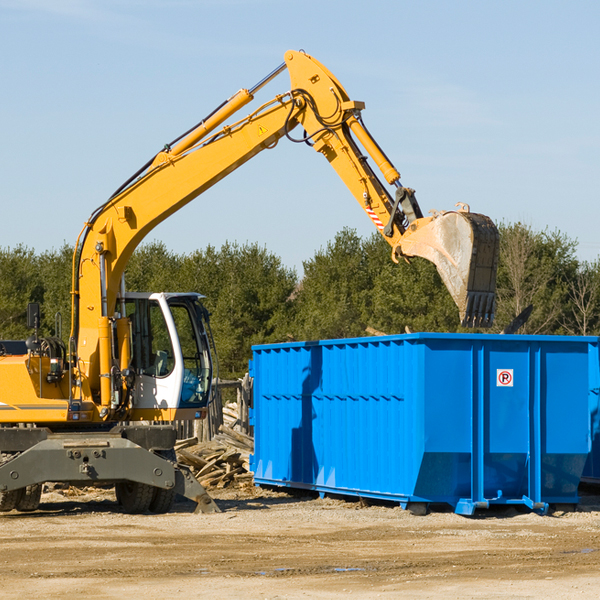 what size residential dumpster rentals are available in Hohenwald